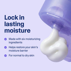 Curology cream texture close-up highlighting creamy, non-greasy hydration feel
