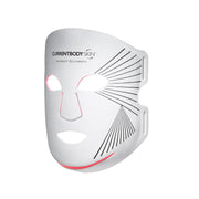 CurrentBody mask front view showing full-face LED coverage and even glow benefits