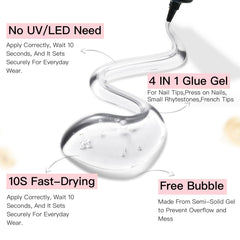 CurvLife 20ml brush-top remover bottle demonstrating gentle, non-acetone removal