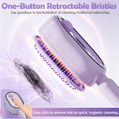 Cushry close-up of cushion and rounded bristles for gentle scalp massage and detangling