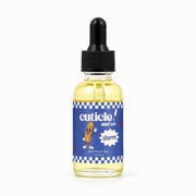 Cuticle And Co front bottle showing churro scent and size benefits