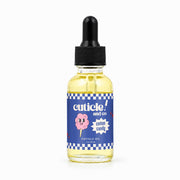 Cuticle And Co full front bottle showing cotton candy scent and neat packaging benefit