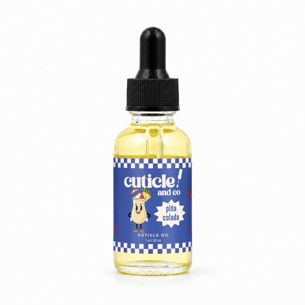 Cuticle And Co front packaging showing 1 oz bottle and tropical label for moisturizing