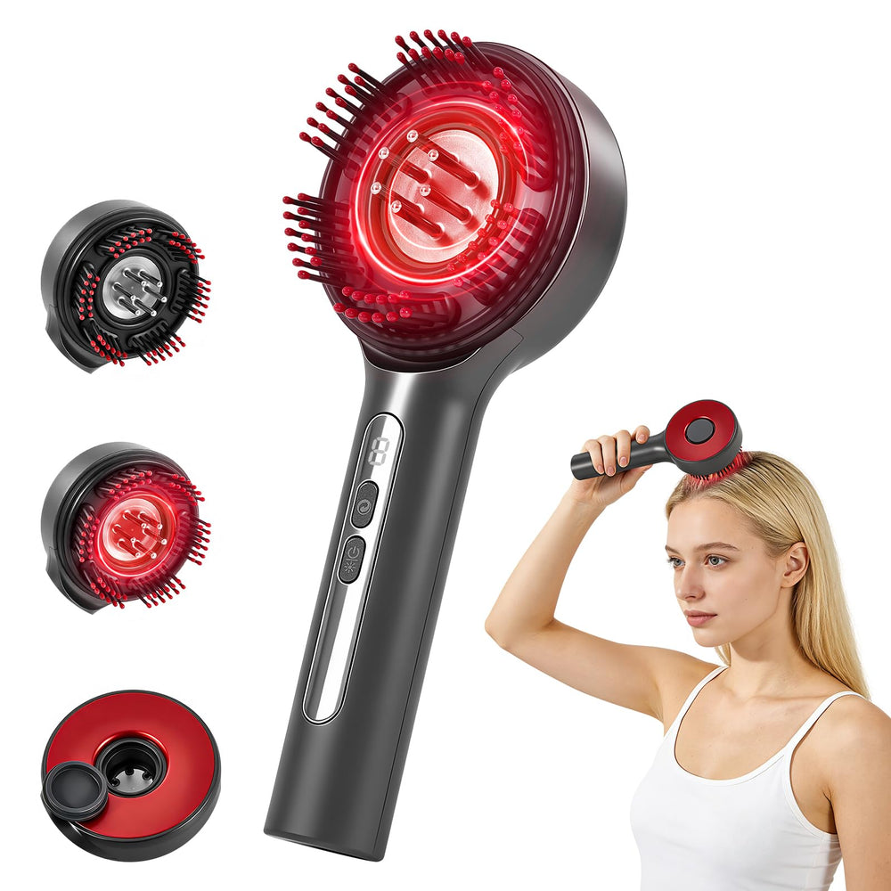 CWTUL front view showing device and benefits for easy home scalp care