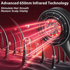 CWTUL scalp massager teeth detail illustrating 72 soft teeth for gentle massage