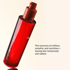 CYKLAR oil drop on skin showing silky texture and quick absorption