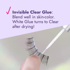 D-UP clear drying sample on skin demonstrating invisible finish benefit