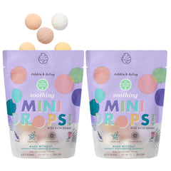 Dabble & Dollop front packaging pouches, compact freshness and easy storage