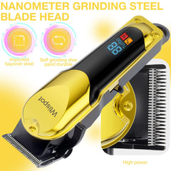 Dabetechts clipper with guide combs arranged for varied cutting lengths and easy selection