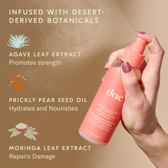 DAE fine mist close-up demonstrating even application and weightless coverage