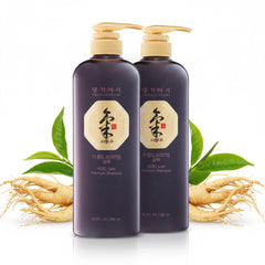 Daeng Gi Meo Ri front packaging showing premium two-bottle set benefits