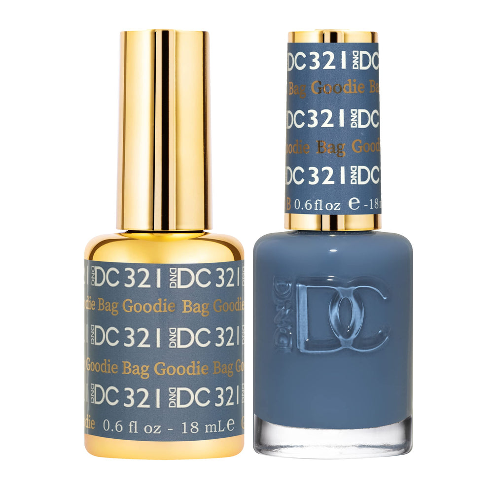DAISY DND front packaging showing Goodie Bag 321 dusty denim shade and kit benefit