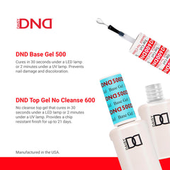 DAISY DND top gel gloss close-up, highlighting brilliant shine and chip resistance benefit