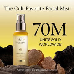 d'alba Piedmont dual-layer formula close-up showing separation, highlights nutrient-rich blend