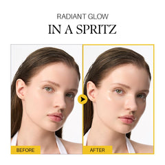 d'alba Piedmont nozzle spraying fine mist on face, demonstrates quick hydration benefit