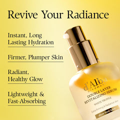 d'alba Piedmont texture close-up absorbed into skin for dewy finish