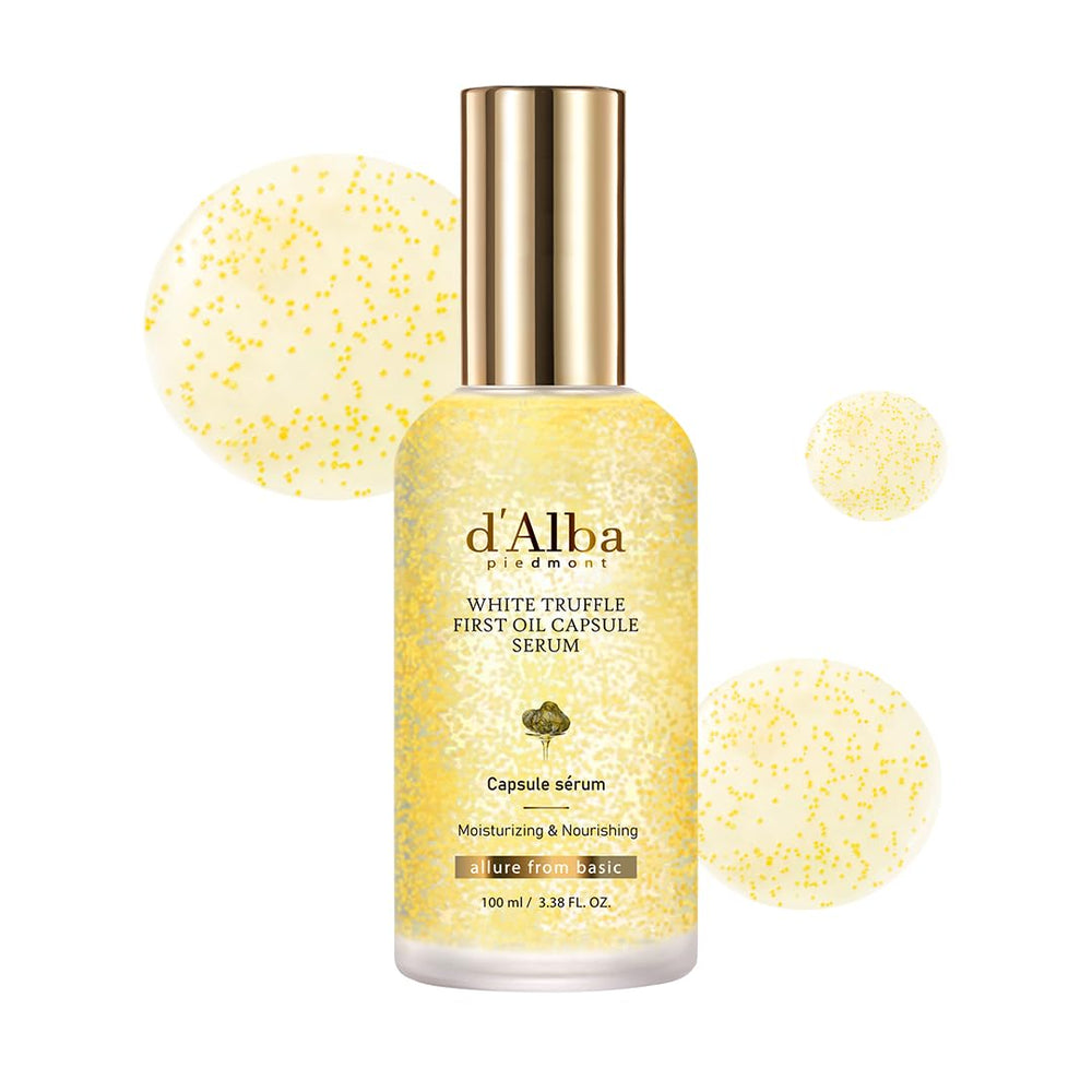d'alba Piedmont front bottle view showing large size and premium packaging benefit