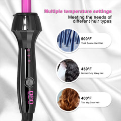 DAN Technology plate close-up showing tourmaline-ceramic surface for reduced frizz