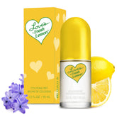 Dana Love's Fresh Lemon front bottle view showing compact citrus packaging and easy portability