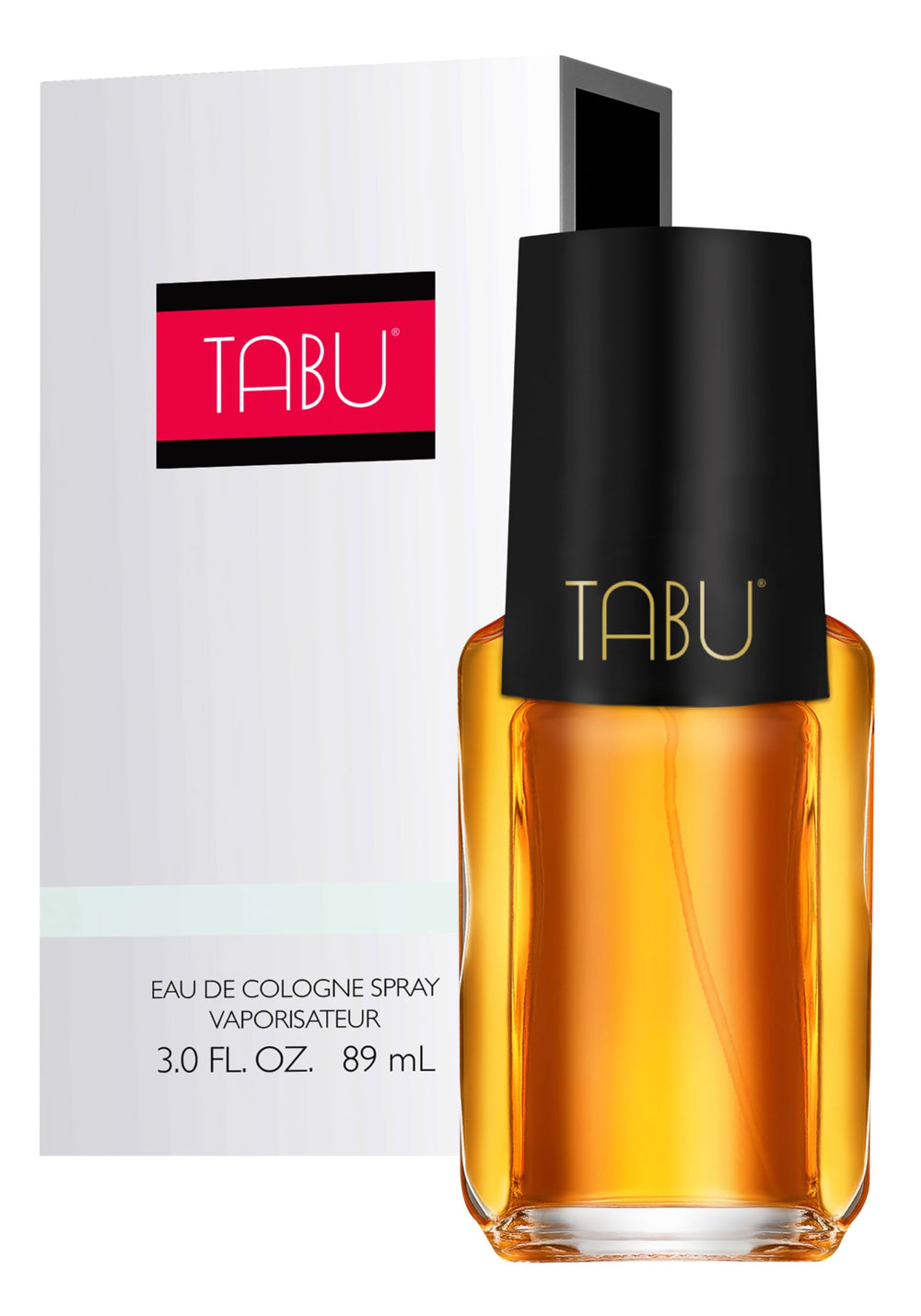 Dana TABU front bottle view showing elegant silhouette and romantic appeal