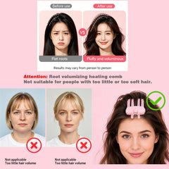Daoeay in use lifting roots on model for instant natural volume and quick styling benefit