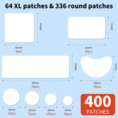 Daolyo spread of eight patch shapes and sizes to choose the best fit for each blemish