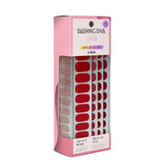 Dashing Diva front packaging showing kit contents and red shades benefit quick salon look