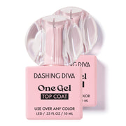 Dashing Diva front packaging showing two top coat bottles and 60-second cure benefit