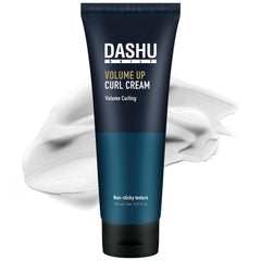 DASHU front packaging showing curl cream and clear branding for easy shelf recognition