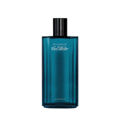 Davidoff Cool Water front bottle showing clean blue design and recognizable cap benefit: easy identification