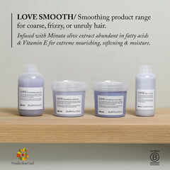 Davines serum applied to towel-dried hair showing improved manageability and smoother strands