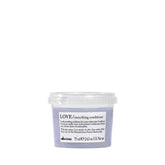 Davines LOVE front packaging showing compact bottle and brand benefit