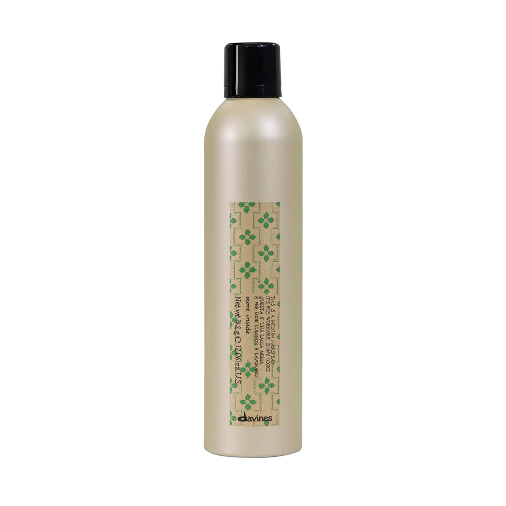 Davines front bottle view showing packaging and product benefit long-lasting hold