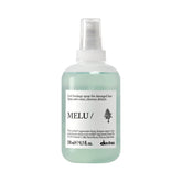 Davines MELU/Spray front packaging showing product and benefit of heat protection
