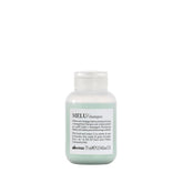 Davines MELU travel pouch front view showing compact shampoo convenience
