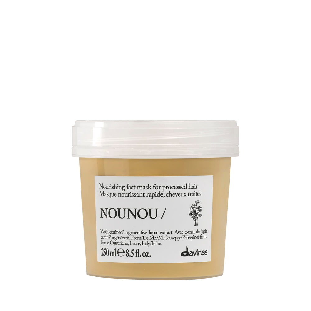 Davines jar front packaging showing product identity and salon-quality benefit