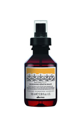 Davines nourishing keratin sealer front packaging showing bottle and branding benefits