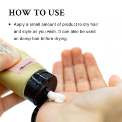 Davines paste styled on short haircut side view, defines shape and natural movement