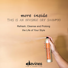 Davines product on bathroom shelf lifestyle scene conveying convenience and daily refresh benefit
