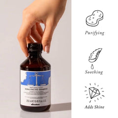 Davines creamy foam texture demonstrating gentle cleanse and lather
