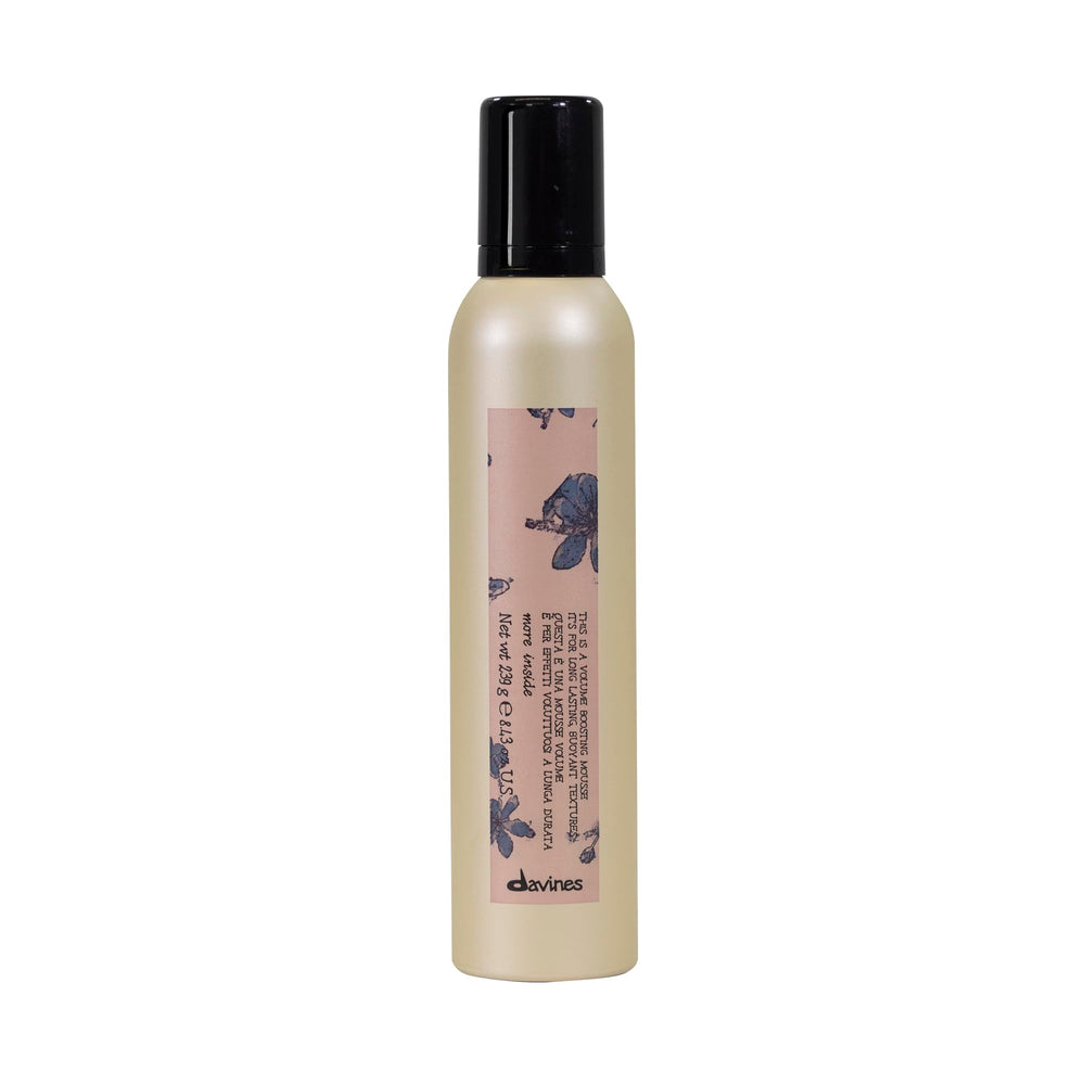 Davines mousse front packaging showing product and benefits