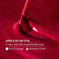 Dazzle Dry close-up shimmer texture highlighting magenta shimmer and depth benefit