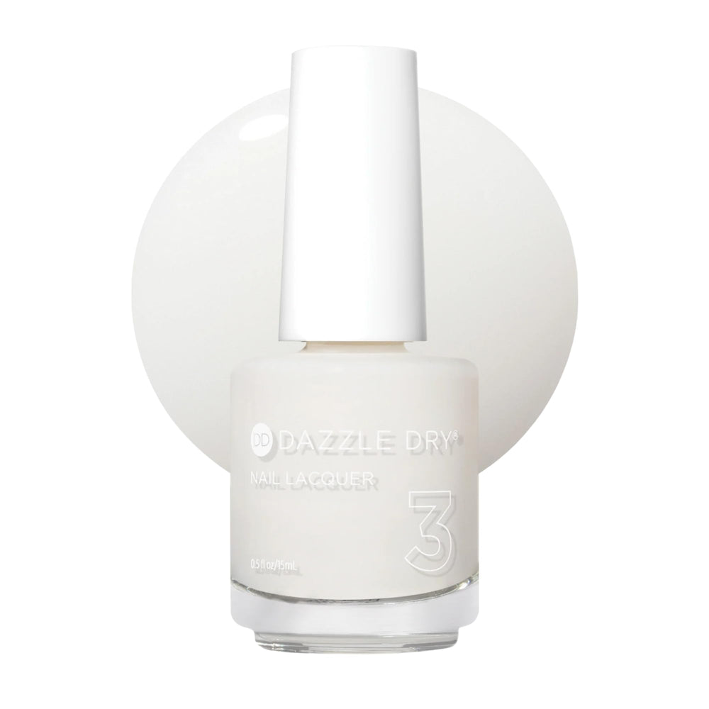 Dazzle Dry bottle front view showing Fine China shade and neat packaging benefit