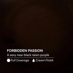 Dazzle Dry Forbidden Passion lacquer close-up showing rich near-black purple