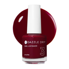 Dazzle Dry front bottle of Fast Track Cherry showing color and branding for bold polish