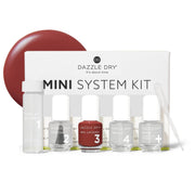 Dazzle Dry mini kit front packaging showing compact travel-friendly set and fast-dry benefit