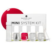 Dazzle Dry mini kit front packaging showing contents and benefits