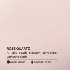 Dazzle Dry Rose Quartz swatch on nails showing soft peach-pink finish and long wear