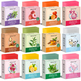 DBEAUTYM front packaging showing compact travel soap set and variety benefits