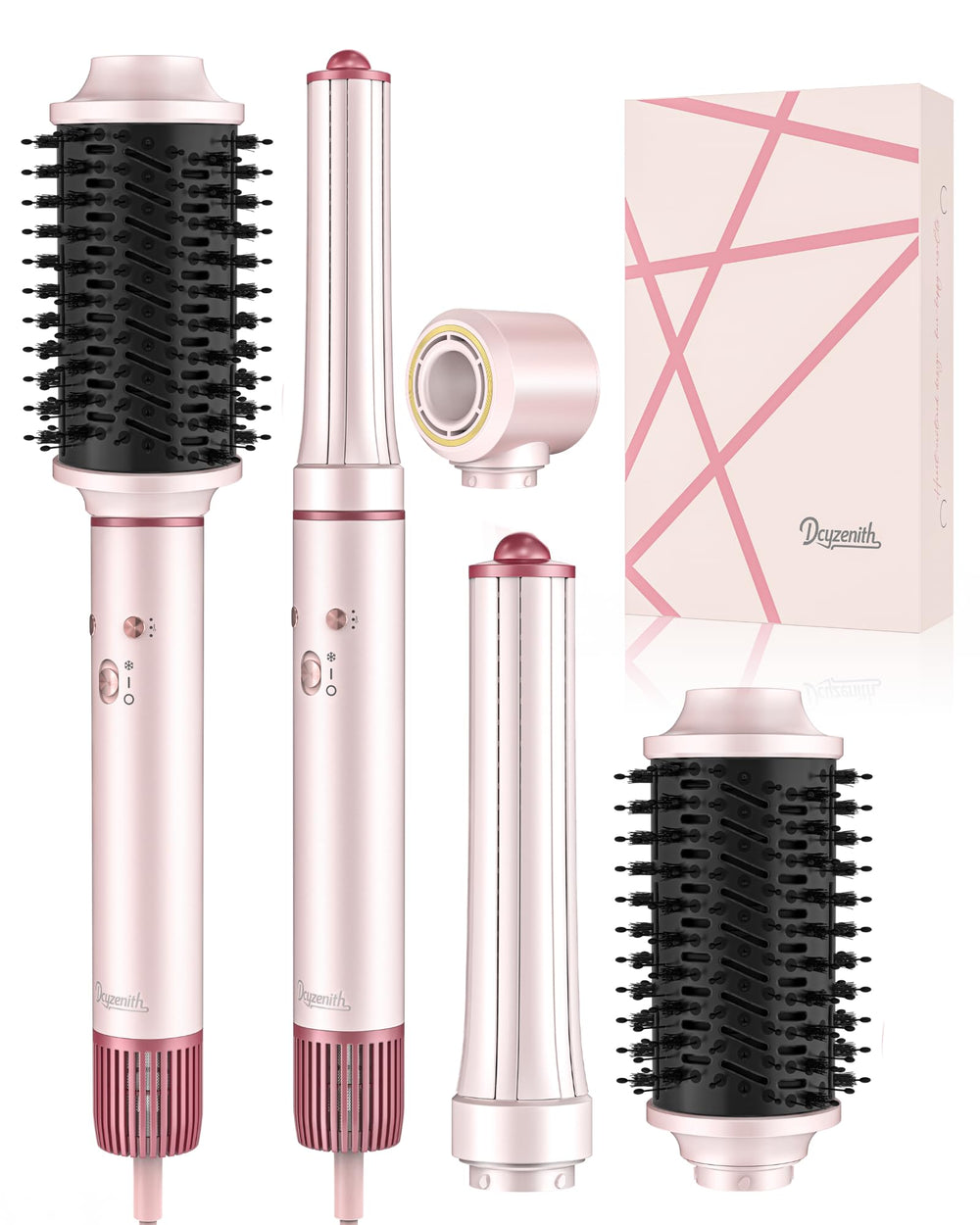 Dcyzenith front view of hot air styler showing compact design and versatility